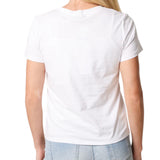 QED - Ladies - "Palermo Orange" Embellished Print T-Shirt - Wildvine Clothing, Spalding, Lincolnshire