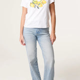 QED - Ladies - "Lemon" Embellished Print T-Shirt - Wildvine Clothing, Spalding, Lincolnshire