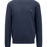 Fynch-Hatton - Mens Knitwear - O-Neck - Navy - Wildvine Clothing, Spalding, Lincolnshire