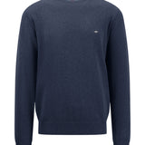 Fynch-Hatton - Mens Knitwear - O-Neck - Navy - Wildvine Clothing, Spalding, Lincolnshire
