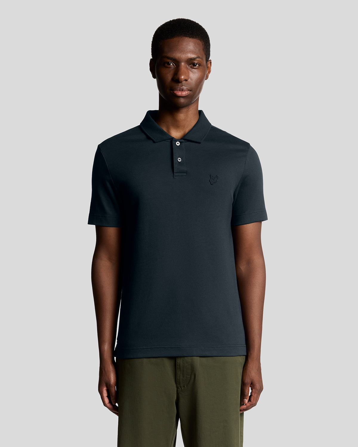 Lyle & Scott - Mens Interlock Polo Shirt - Carbon X898 - Wildvine Clothing, Spalding, Lincolnshire