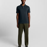 Lyle & Scott - Mens Interlock Polo Shirt - Carbon X898 - Wildvine Clothing, Spalding, Lincolnshire