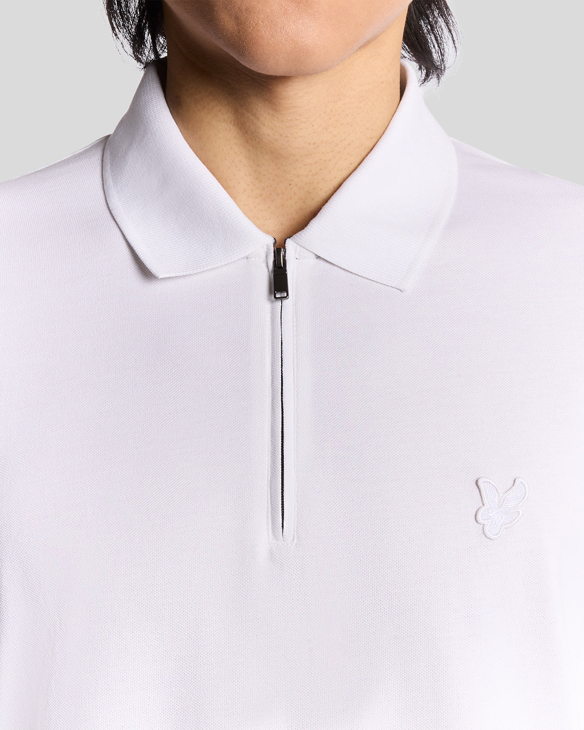 Lyle & Scott - Mens Superfine Pique Zip Polo Shirt - White 626 - Wildvine Clothing, Spalding, Lincolnshire