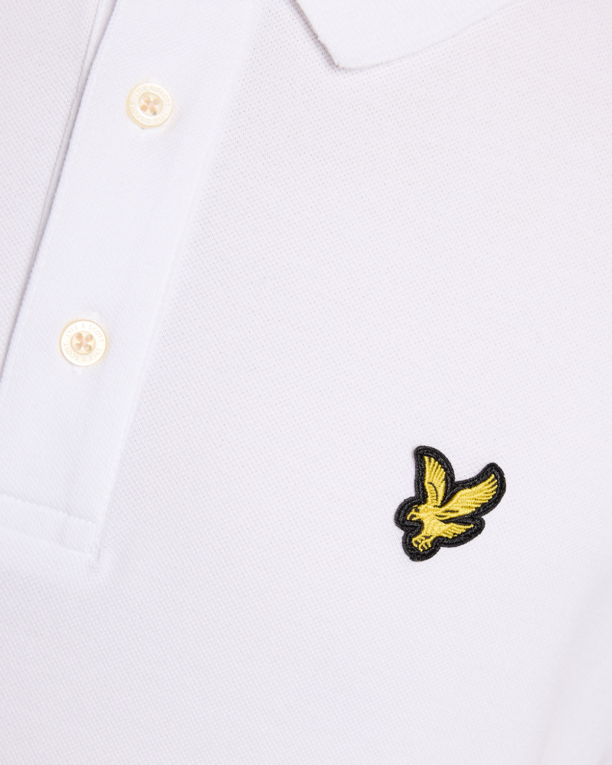 Lyle & Scott - Mens Fine Tipped Polo Shirt - White/Everglade - SP2402V Y162 - Wildvine Clothing, Spalding, Lincolnshire