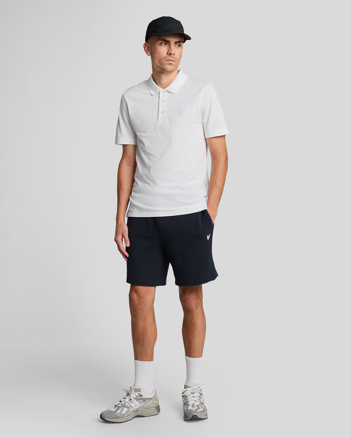 Lyle & Scott - Mens Tonal Eagle Polo Shirt - White 626 - Wildvine Clothing, Spalding, Lincolnshire