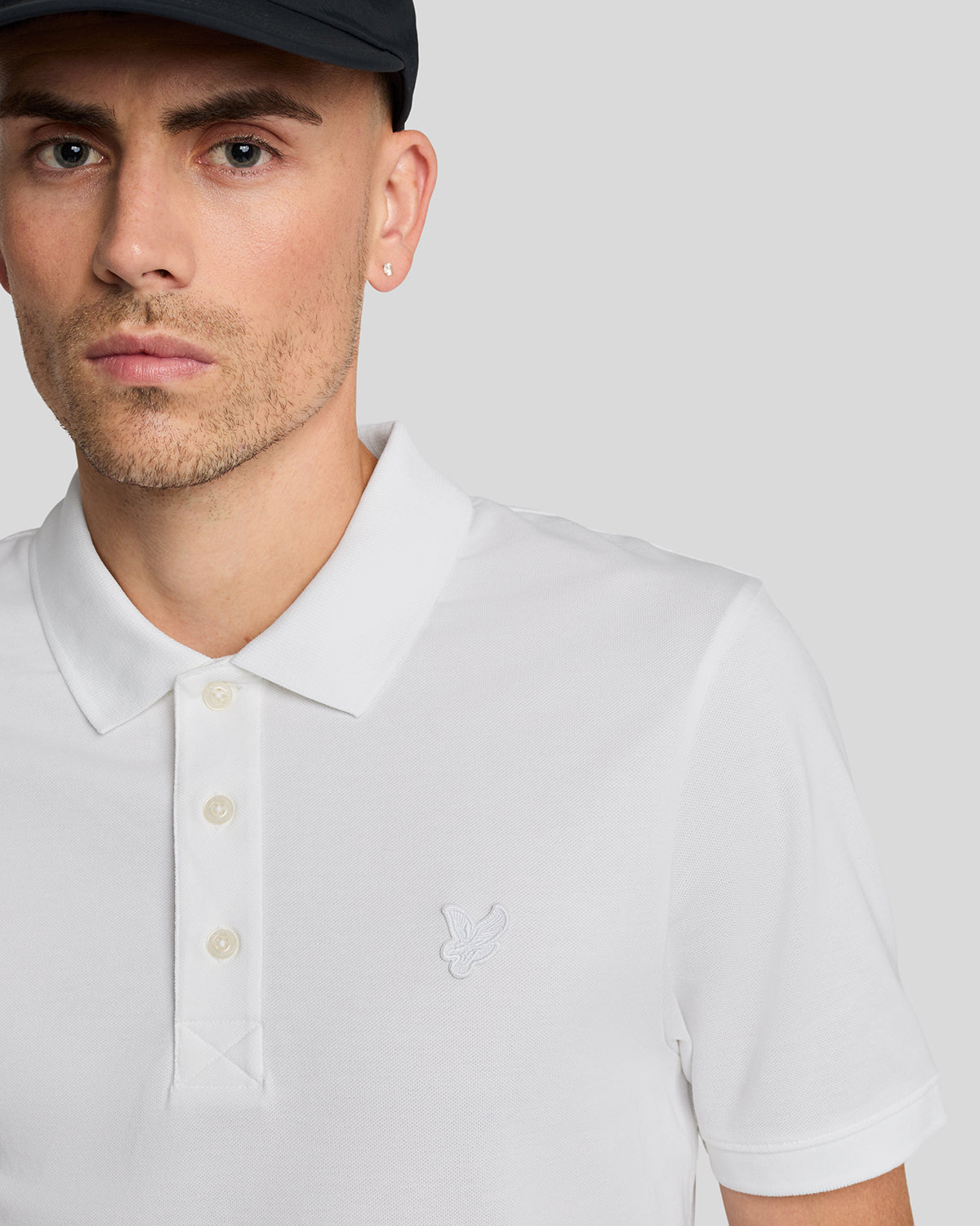 Lyle & Scott - Mens Tonal Eagle Polo Shirt - White 626 - Wildvine Clothing, Spalding, Lincolnshire