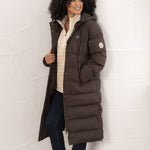 Lighthouse - Ladies Savannah Long Coat - Cocoa - Wildvine Clothing, Spalding, Lincolnshire