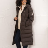 Lighthouse - Ladies Savannah Long Coat - Cocoa - Wildvine Clothing, Spalding, Lincolnshire