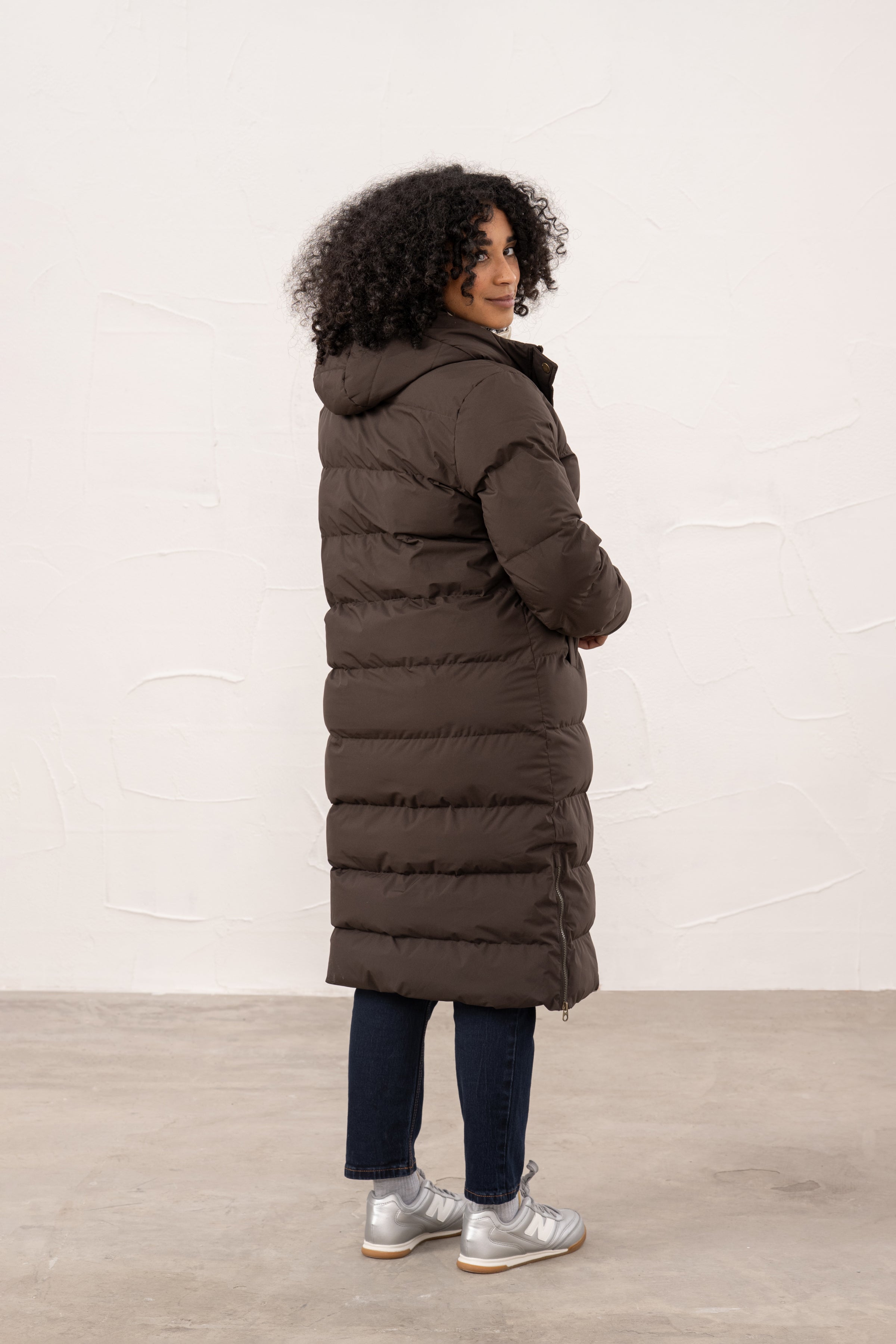 Lighthouse - Ladies Savannah Long Coat - Cocoa - Wildvine Clothing, Spalding, Lincolnshire