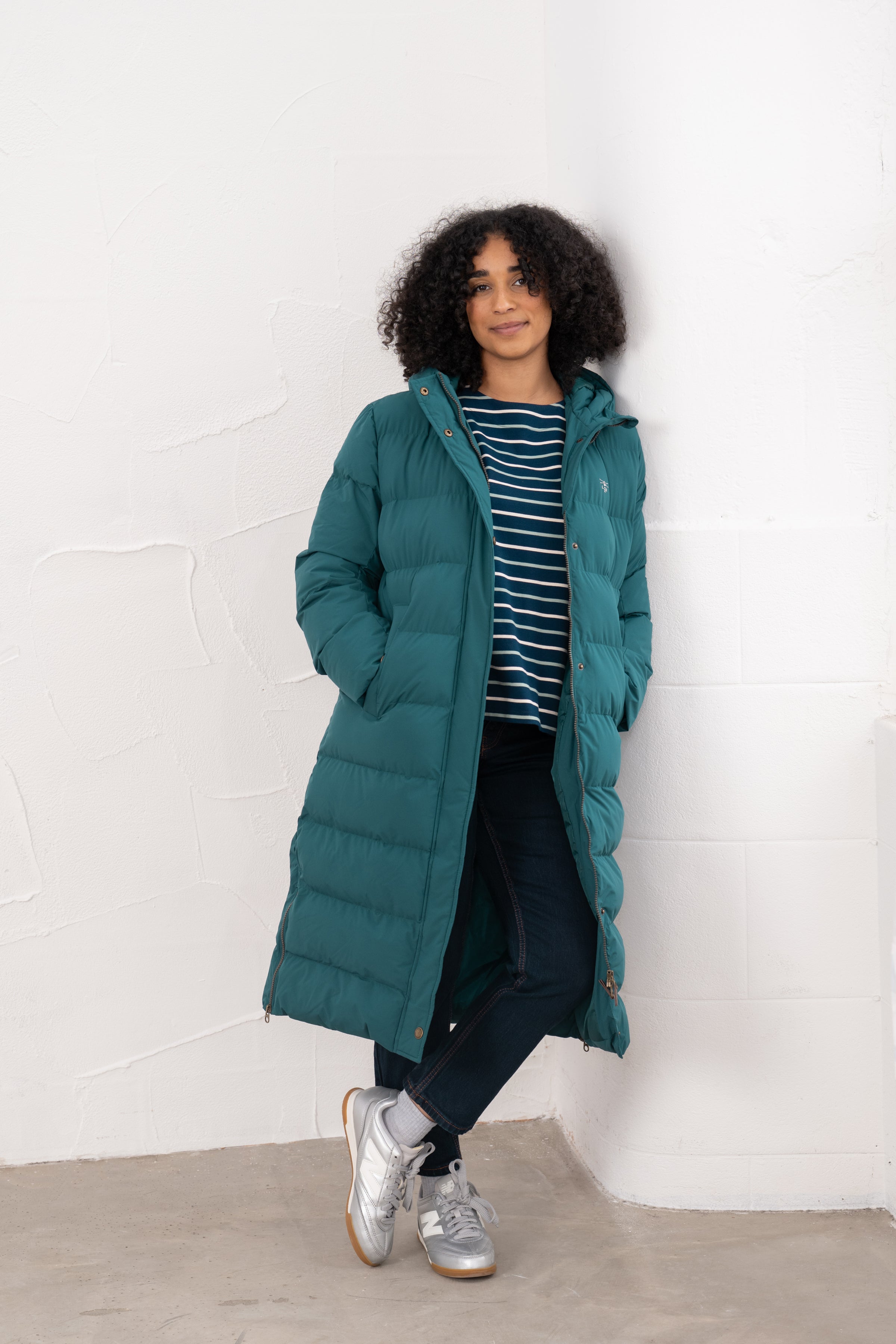 Lighthouse - Ladies Savannah Long Coat - Pine - Wildvine Clothing, Spalding, Lincolnshire