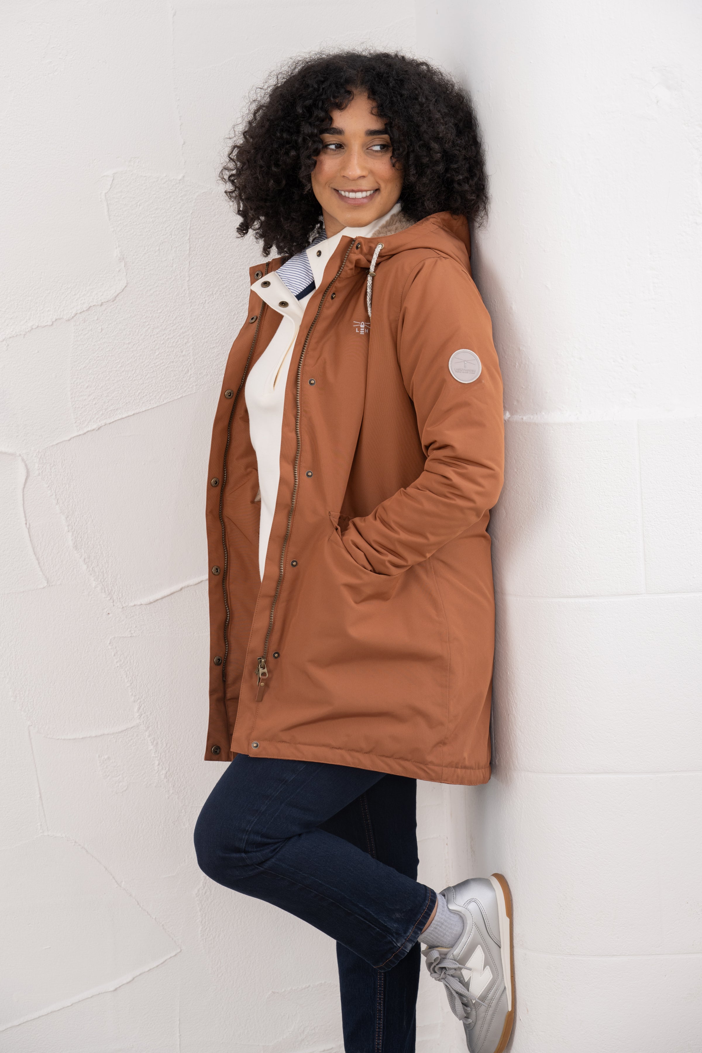Lighthouse - Ladies Scarlet Coat - Rust - Wildvine Clothing, Spalding, Lincolnshire
