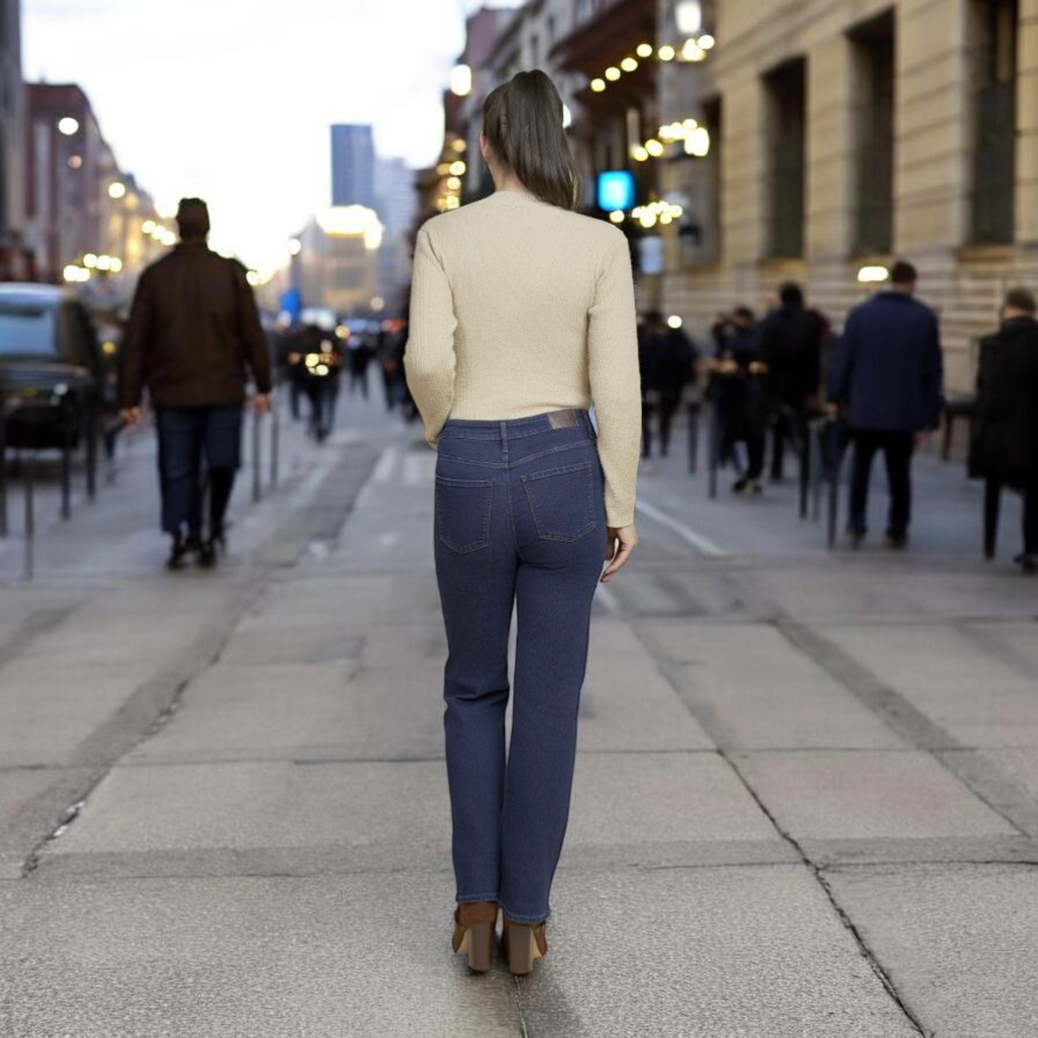 Pinnns - Ladies - 28" Leg Super Stretch Bootcut Jean - Paddington - Indigo - Wildvine Clothing, Spalding, Lincolnshire