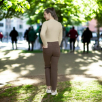 Pinnns - Ladies - 28" Leg Super Stretch Stright Leg Deluxe Jean - Chocolate - Wildvine Clothing, Spalding, Lincolnshire