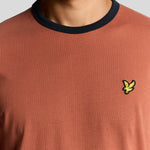 Lyle & Scott - Mens Ringer T-shirt - Brick/ Dark Navy X940 - Wildvine Clothing, Spalding, Lincolnshire