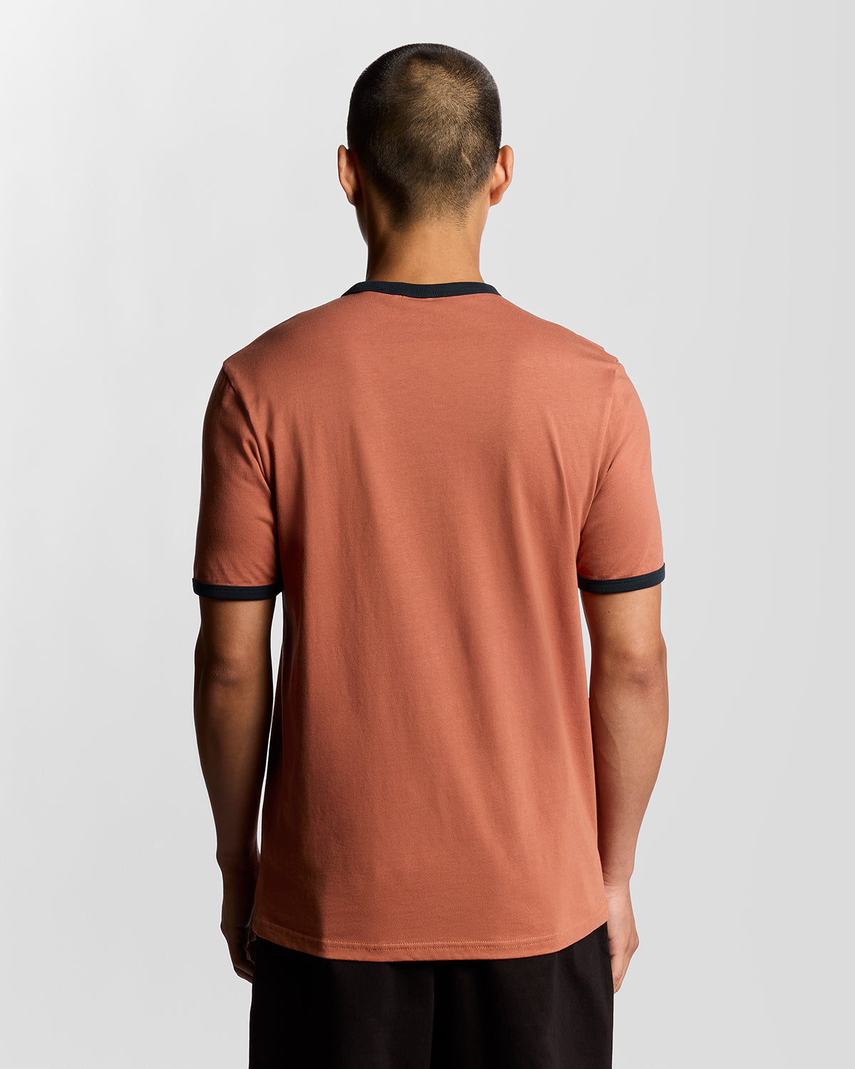Lyle & Scott - Mens Ringer T-shirt - Brick/ Dark Navy X940 - Wildvine Clothing, Spalding, Lincolnshire
