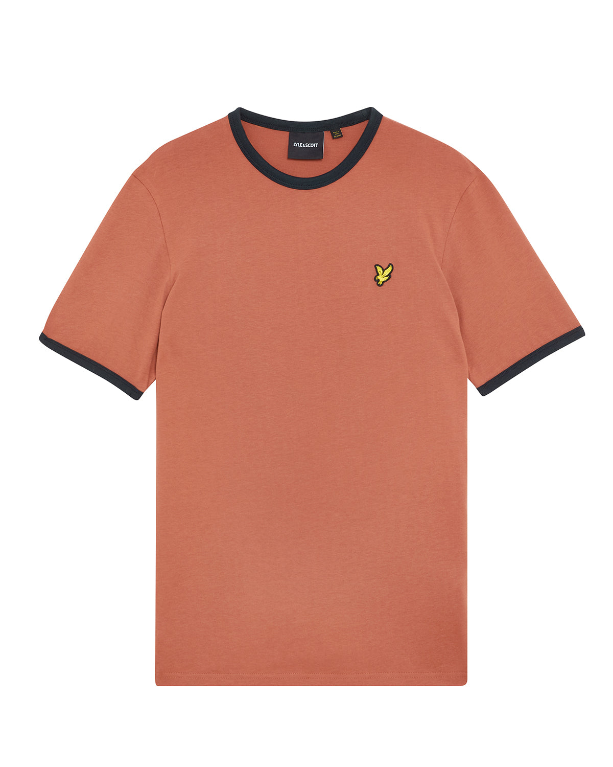 Lyle & Scott - Mens Ringer T-shirt - Brick/ Dark Navy X940 - Wildvine Clothing, Spalding, Lincolnshire