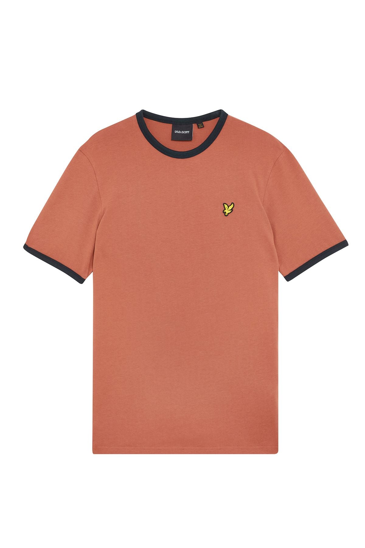 Lyle & Scott - Mens Ringer T-shirt - Brick/ Dark Navy X940 - Wildvine Clothing, Spalding, Lincolnshire