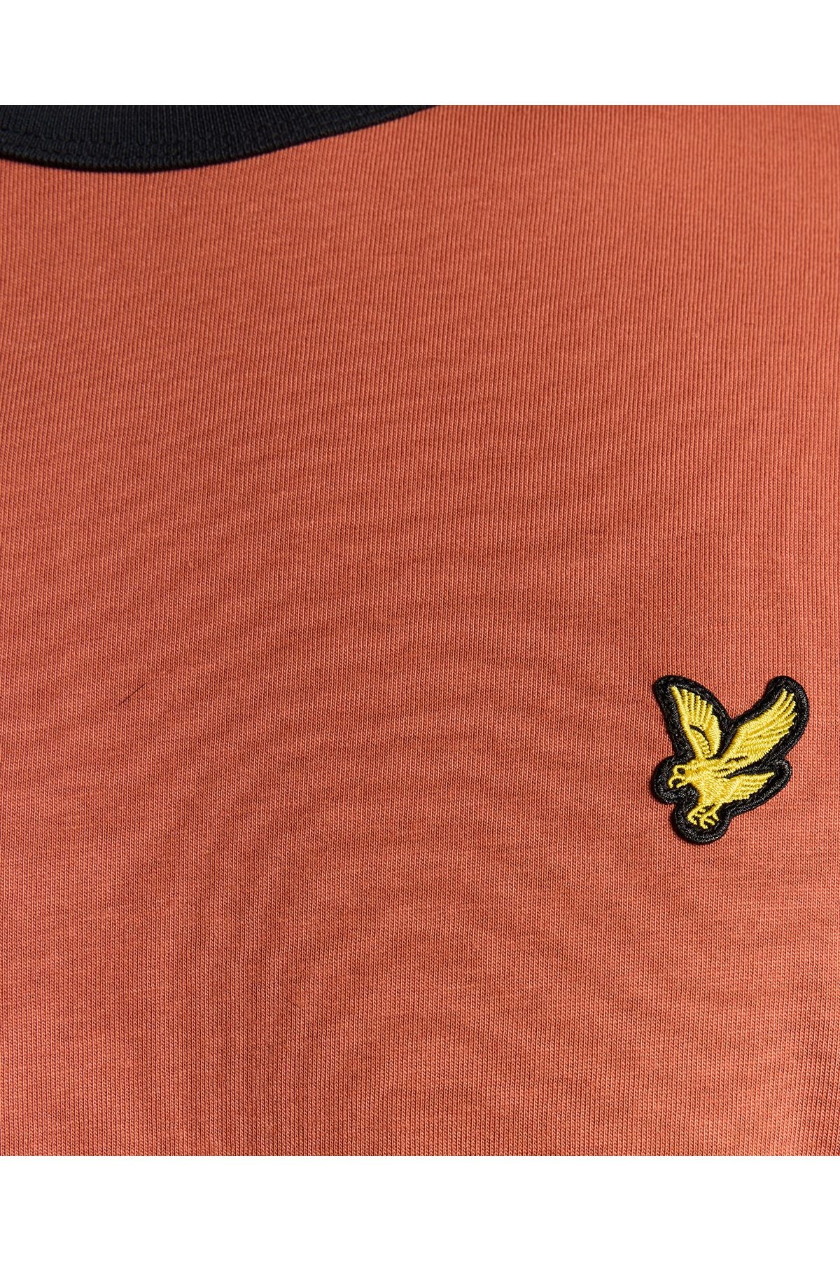 Lyle & Scott - Mens Ringer T-shirt - Brick/ Dark Navy X940 - Wildvine Clothing, Spalding, Lincolnshire