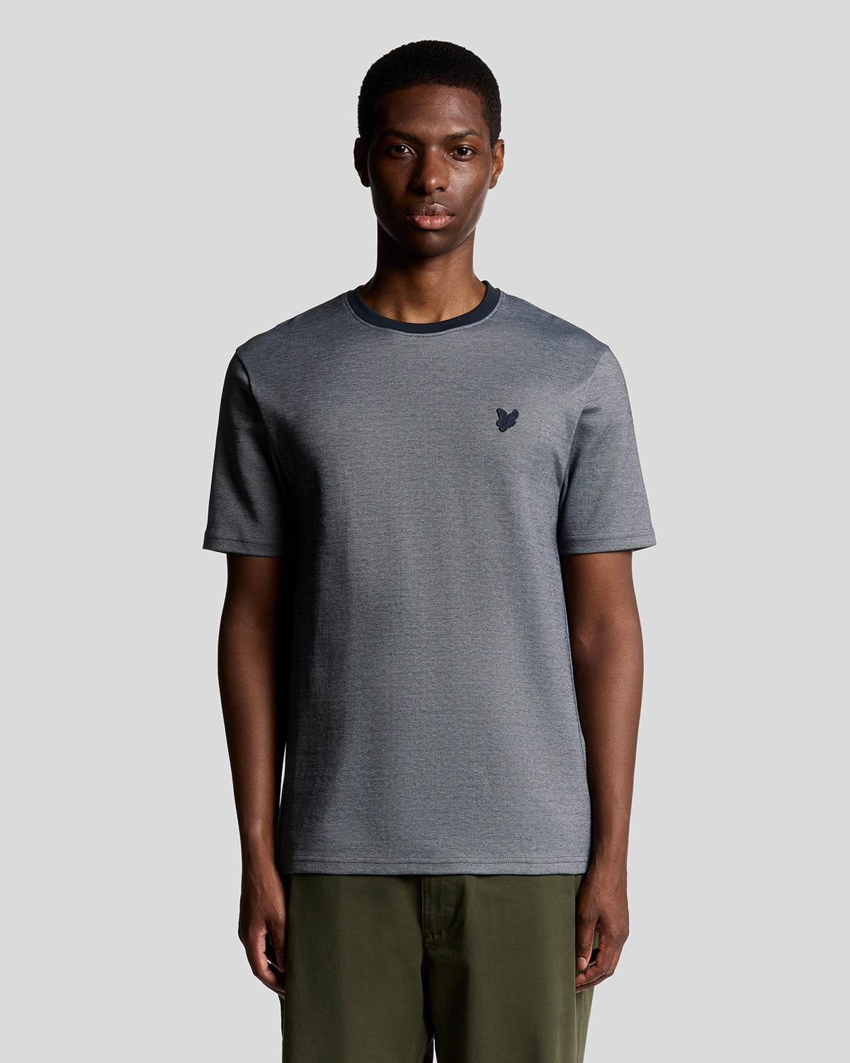 Lyle & Scott - Mens Pique Interlock T-Shirt - Chambray Blue X973 - Wildvine Clothing, Spalding, Lincolnshire