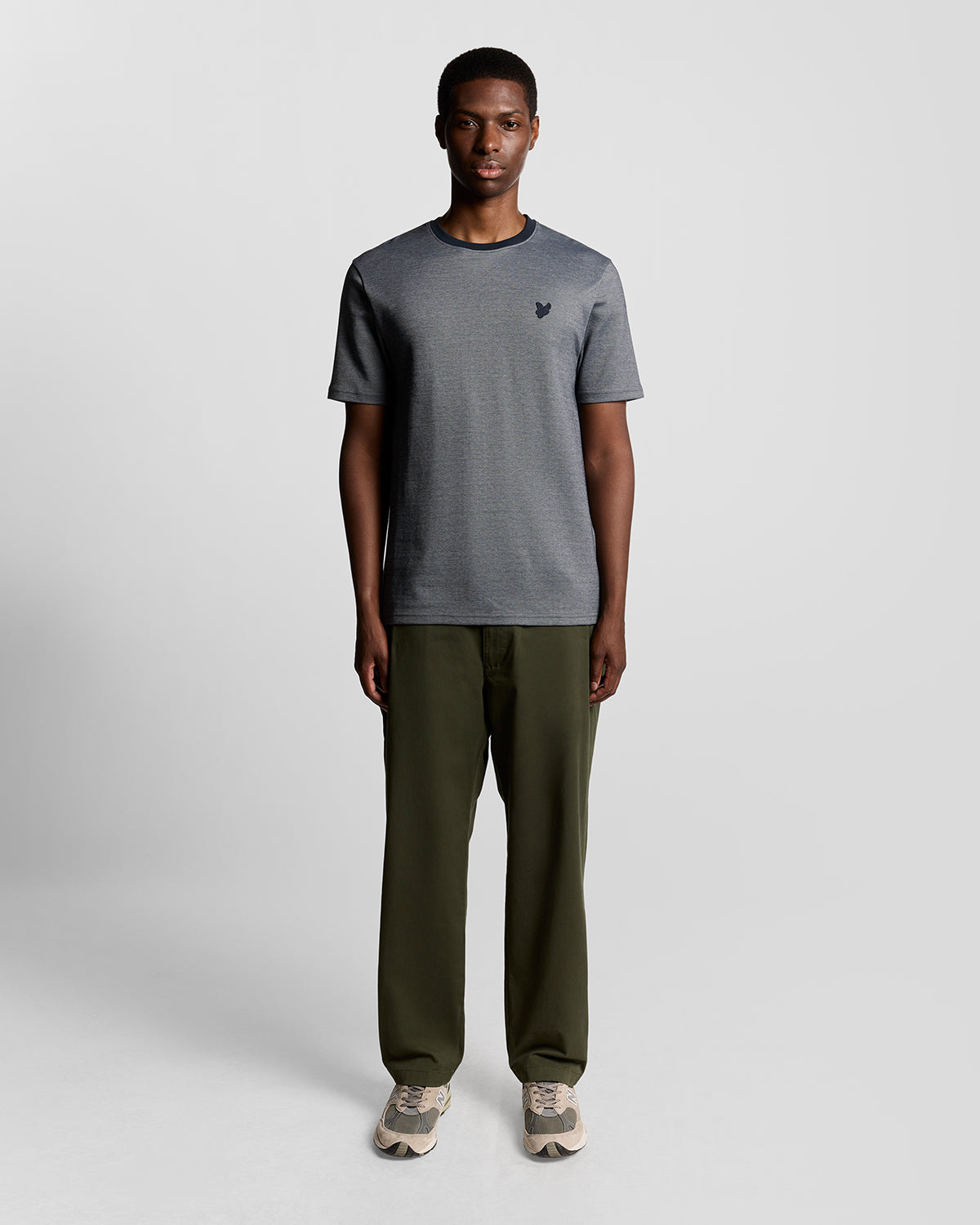 Lyle & Scott - Mens Pique Interlock T-Shirt - Chambray Blue X973 - Wildvine Clothing, Spalding, Lincolnshire