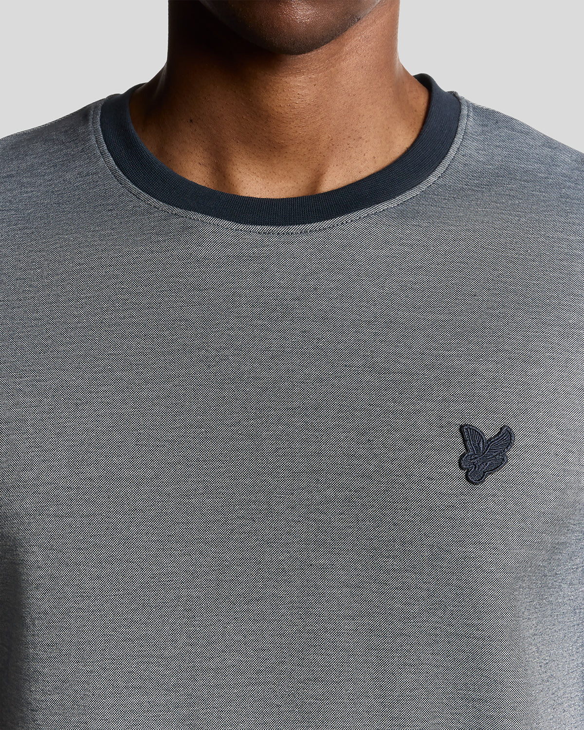 Lyle & Scott - Mens Pique Interlock T-Shirt - Chambray Blue X973 - Wildvine Clothing, Spalding, Lincolnshire