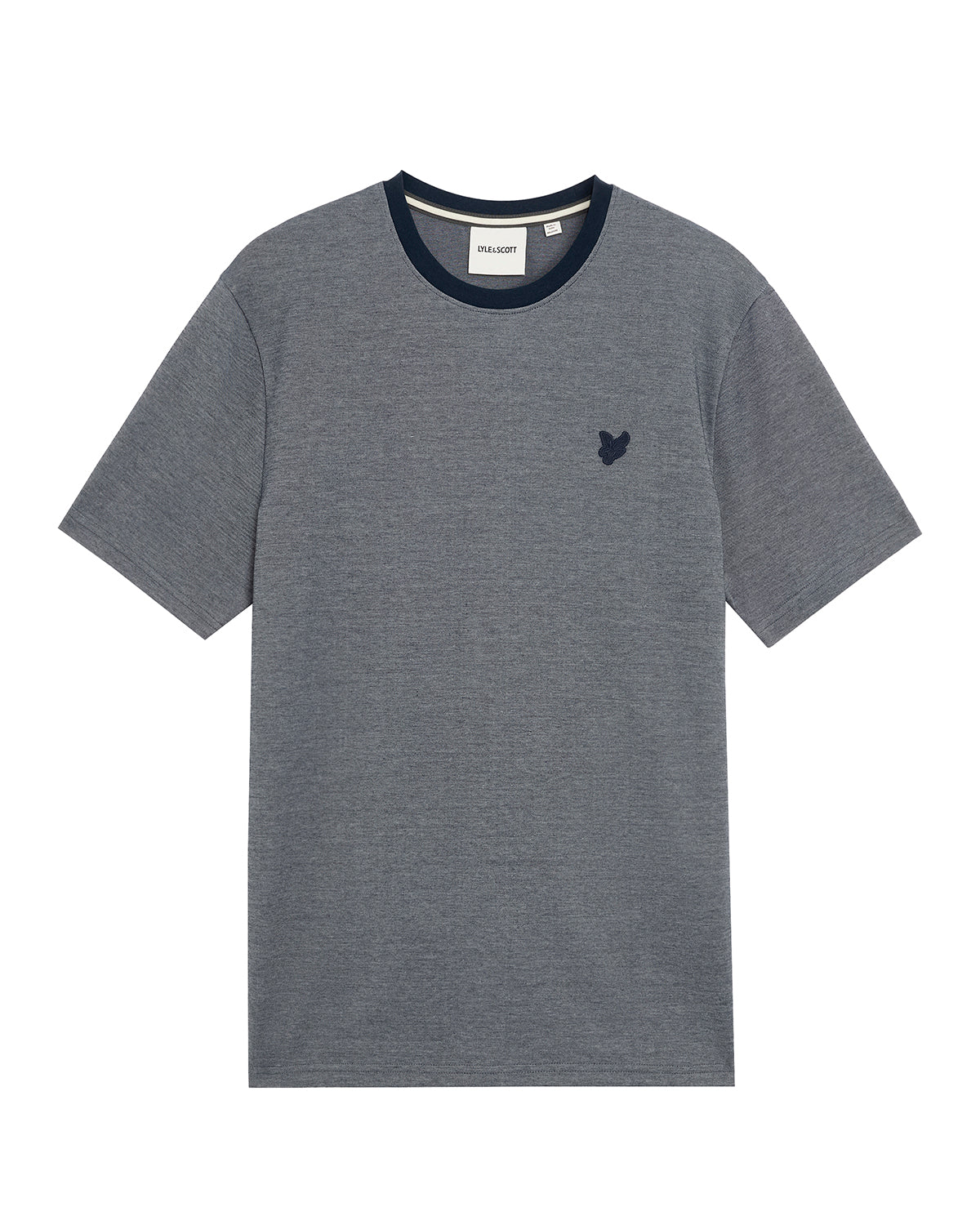 Lyle & Scott - Mens Pique Interlock T-Shirt - Chambray Blue X973 - Wildvine Clothing, Spalding, Lincolnshire