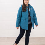 Lighthouse - Ladies Tess Coat - Teal - Wildvine Clothing, Spalding, Lincolnshire