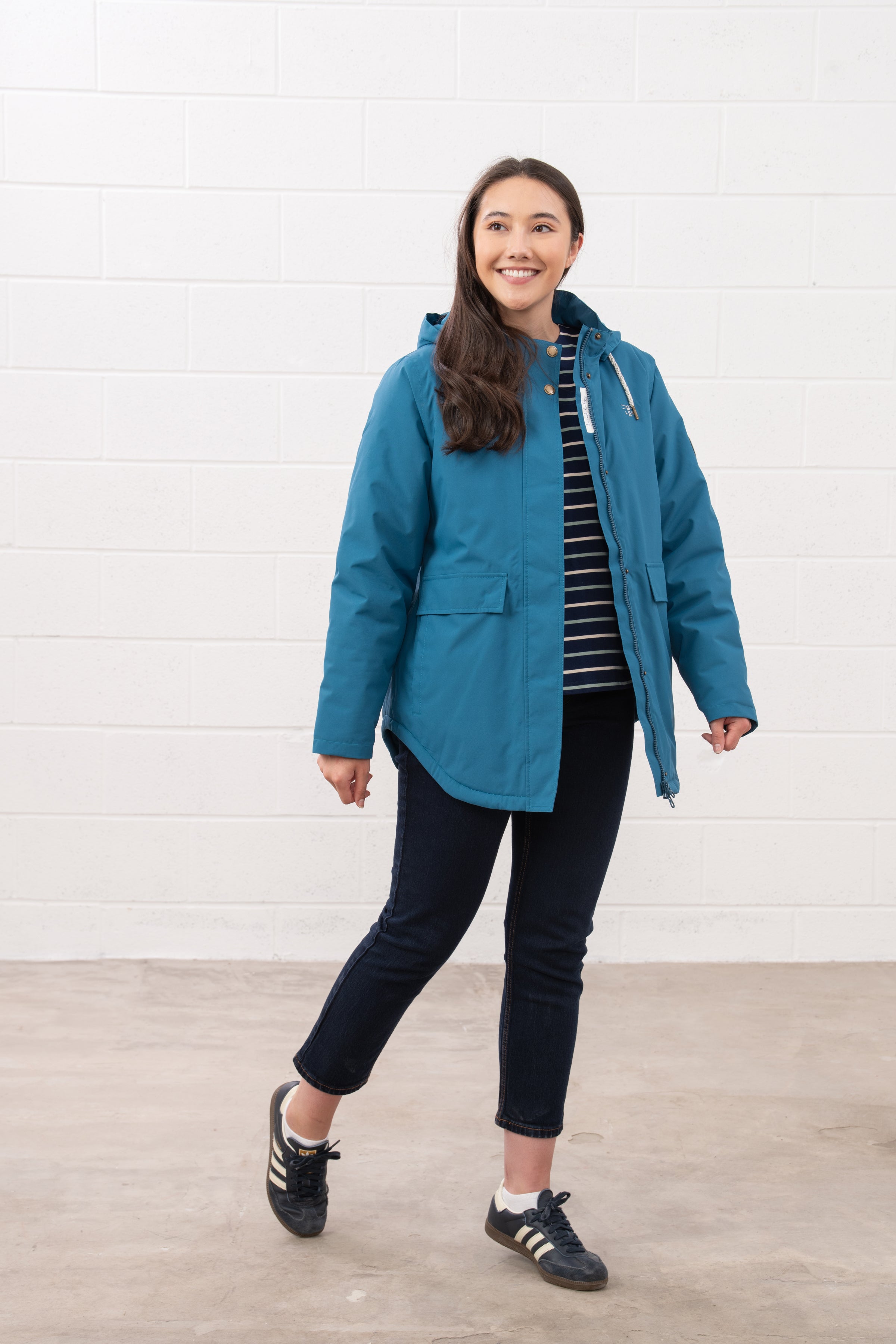Lighthouse - Ladies Tess Coat - Teal - Wildvine Clothing, Spalding, Lincolnshire