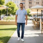 Lyle & Scott - Mens Tipped Polo Shirt - Bubble Blue / Jet Black - SP1524VOGT Y167 - Wildvine Clothing, Spalding, Lincolnshire