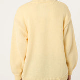 Wild Flower - Ladies - Flocking Daisy Open Knit Cardigan - Lemon - Wildvine Clothing, Spalding, Lincolnshire