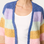 Wild Flower - Ladies - Rainbow Striped Knit Cardigan - Multi Colour - Wildvine Clothing, Spalding, Lincolnshire