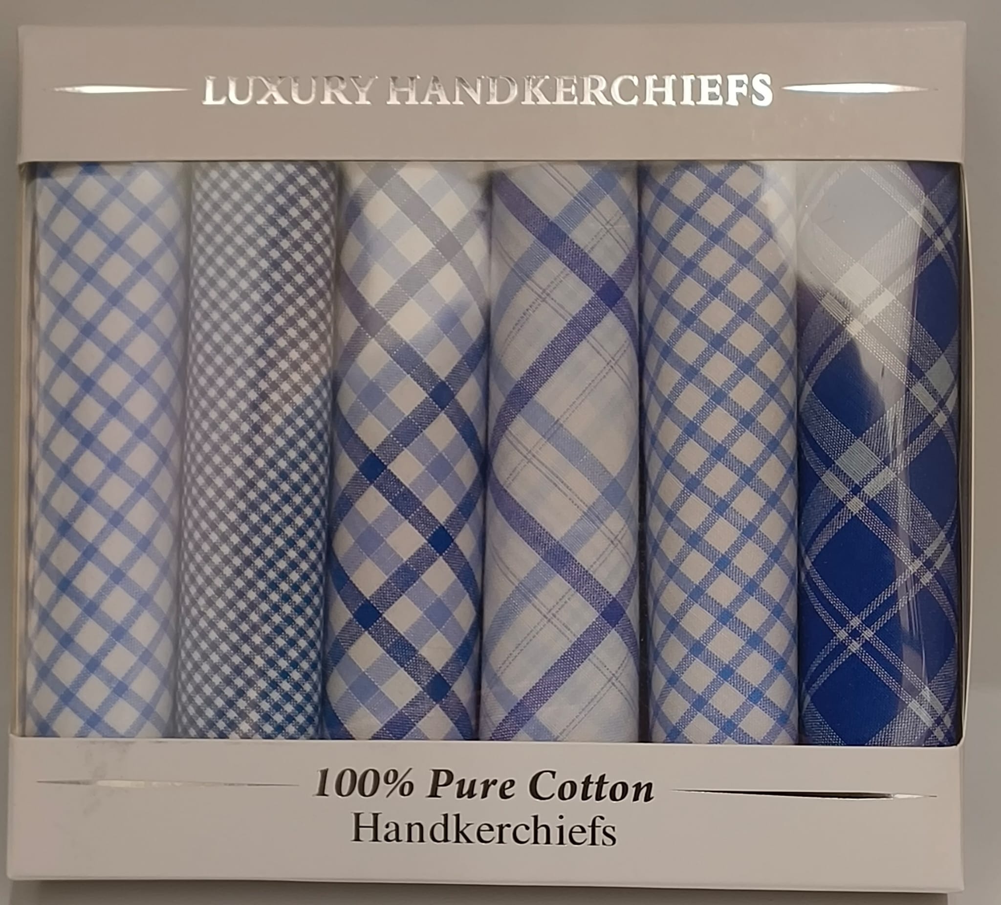 Le Chateau - Mens - Luxury Handkerciefs - Checks - Wildvine Clothing, Spalding, Lincolnshire