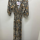 Misumi - Ladies -V Neck Wrap - Midi Dress - Khaki - Wildvine Clothing, Spalding, Lincolnshire