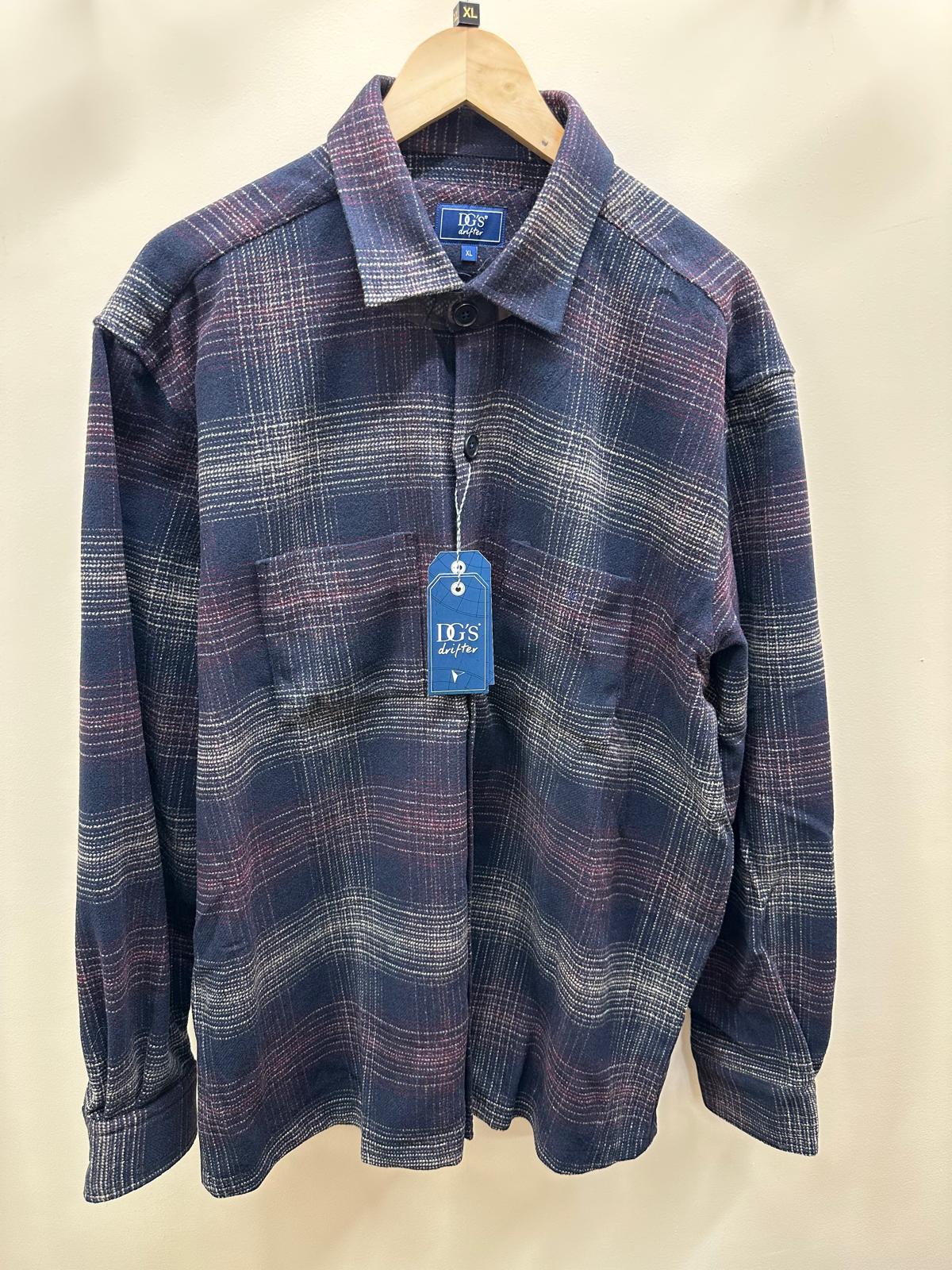 DG’s Drifter - Mens - Overshirt – Navy - Wildvine Clothing, Spalding, Lincolnshire