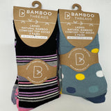 Ladies Bamboo Socks - Non Elastic - (3 pairs) - Wildvine Clothing, Spalding, Lincolnshire