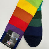 Tenderfoot - Mens - Cotton - Stripe UK 7 - 11 Brights - Multi - Wildvine Clothing, Spalding, Lincolnshire