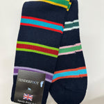 Tenderfoot - Mens - Cotton - Stripe UK 7 - 11 Navy - Narrow Multi - Wildvine Clothing, Spalding, Lincolnshire