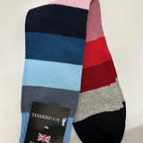 Tenderfoot - Mens - Cotton - Stripe UK 7 - 11 Tone - Multi - Wildvine Clothing, Spalding, Lincolnshire