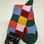 Tenderfoot - Mens - Cotton - Checkered UK 7 - 11 Green - Multi - Wildvine Clothing, Spalding, Lincolnshire