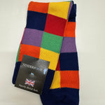 Tenderfoot - Mens - Cotton - Checkered UK 7 - 11 Blue - Multi - Wildvine Clothing, Spalding, Lincolnshire