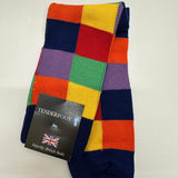 Tenderfoot - Mens - Cotton - Checkered UK 7 - 11 Blue - Multi - Wildvine Clothing, Spalding, Lincolnshire