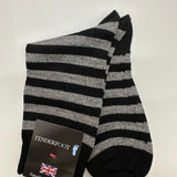 Tenderfoot - Mens- Wool - Metallic Socks UK 7 - 11 Black - Wildvine Clothing, Spalding, Lincolnshire