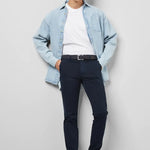 MEYER M5 Mens Jeans - 9-6001 Soft Stretch Cotton Chinos - Modern Fit - Navy - Wildvine Clothing, Spalding, Lincolnshire