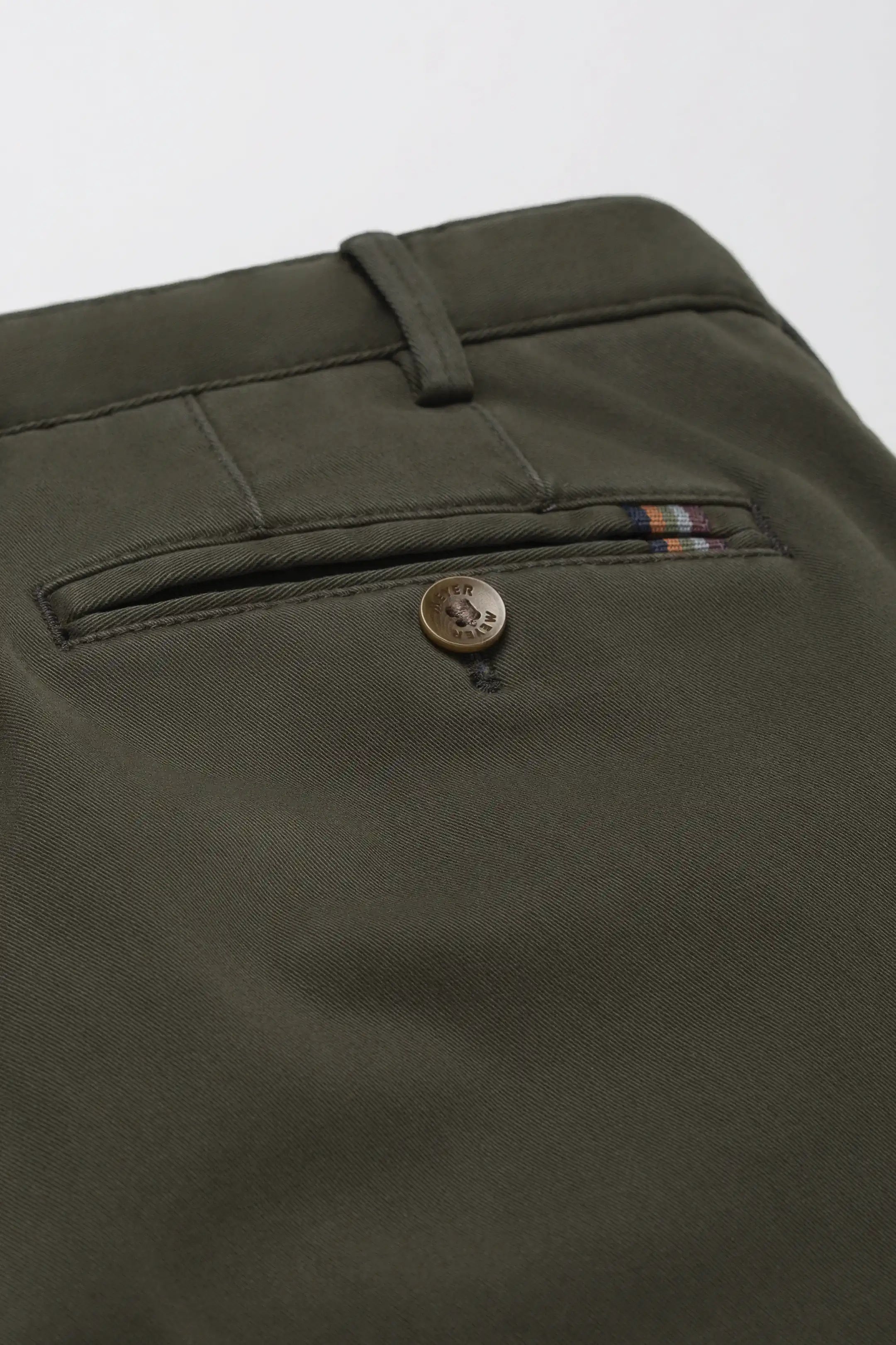 MEYER Oslo Mens Trousers – 9-316 Luxury Cotton Chinos - Modern Fit – Laurel - Wildvine Clothing, Spalding, Lincolnshire