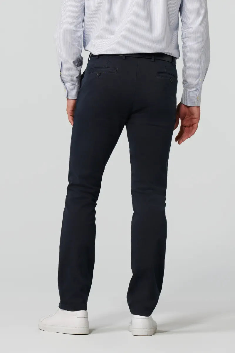 MEYER Roma Mens Trousers – 9-316 Luxury Cotton Chinos - Regular Fit – Navy - Wildvine Clothing, Spalding, Lincolnshire