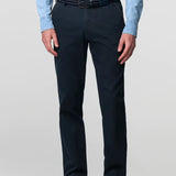 MEYER New York Mens Trousers – 2-5617 Fine Texture Luxury Chinos - Modern Fit – Navy - Wildvine Clothing, Spalding, Lincolnshire