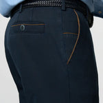 MEYER New York Mens Trousers – 2-5617 Fine Texture Luxury Chinos - Modern Fit – Navy - Wildvine Clothing, Spalding, Lincolnshire