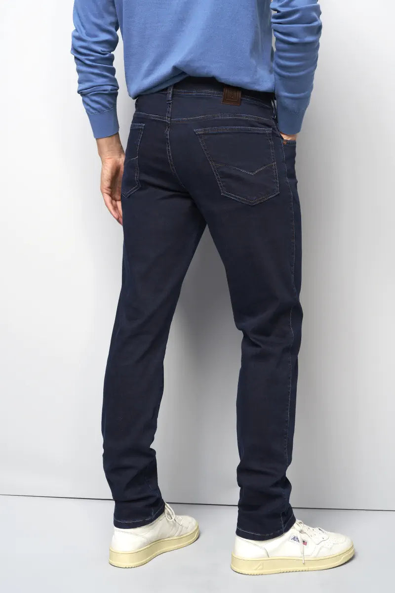 MEYER M5 Mens Jeans – 9-6288 Super Stretch Dark Denim – Modern Fit - Dark Blue - Wildvine Clothing, Spalding, Lincolnshire