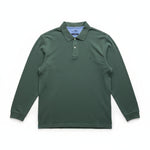 Fynch-Hatton - Mens Knitwear - Polo Longsleeve, Premium Cotton - Dark Ivy 737 - Wildvine Clothing, Spalding, Lincolnshire