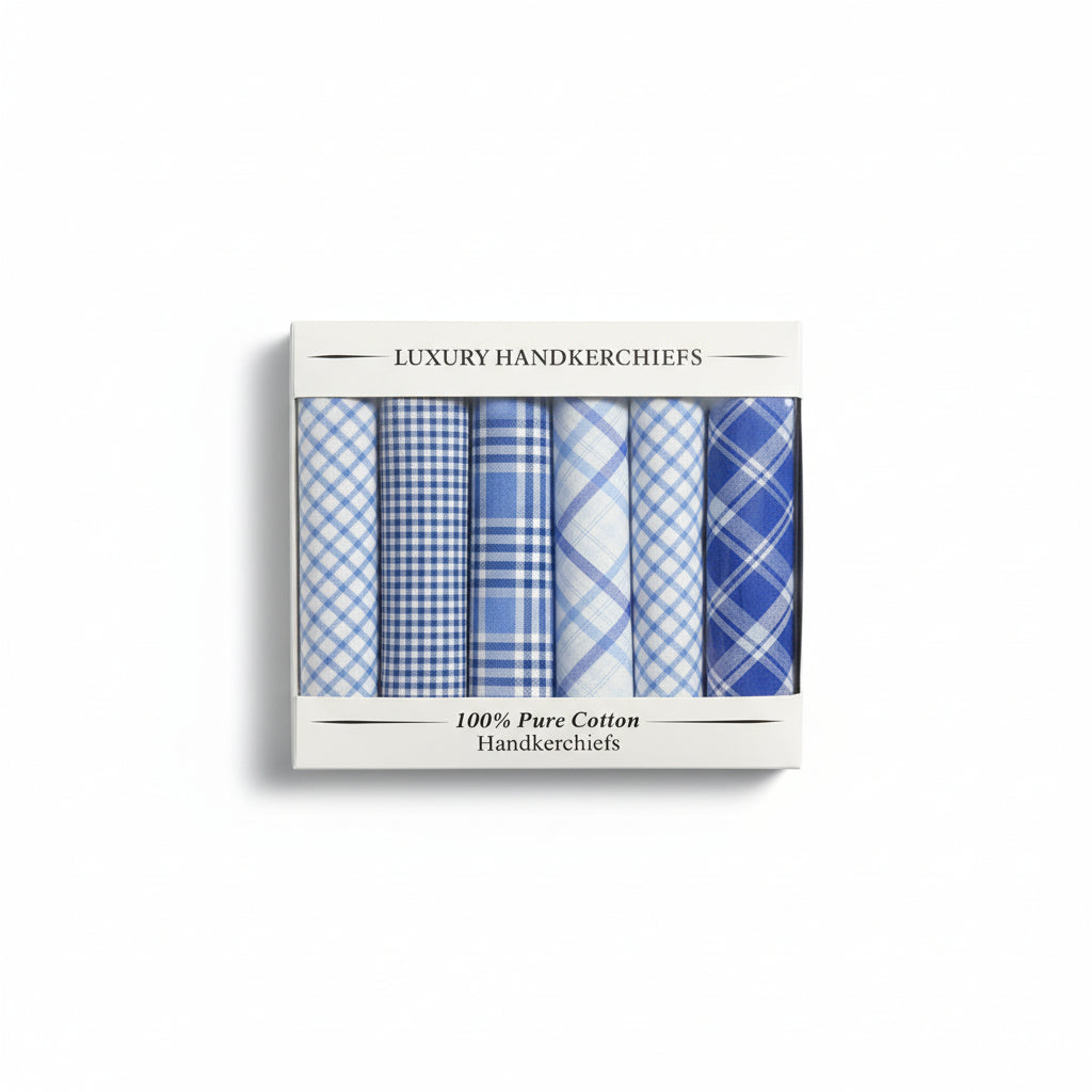 Le Chateau - Mens - Luxury Handkerciefs - Checks - Wildvine Clothing, Spalding, Lincolnshire